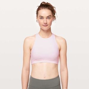 Lululemon Energy Bra *High Neck Pink Glow 4